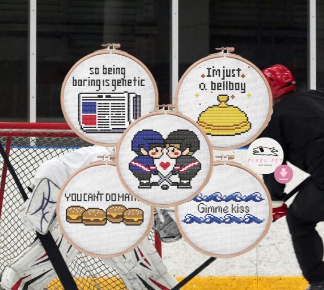 Heated Rivalry Cross Stitch Pattern Bundle B (PDF Download) - Etsy