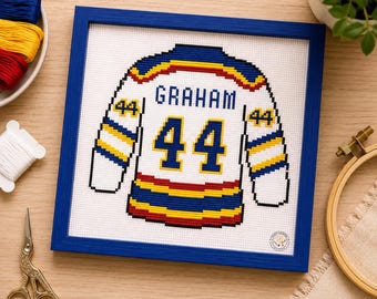 Garrett Graham Jersey l Off Campus Cross Stitch PDF l Hannah and Garrett l Gannah