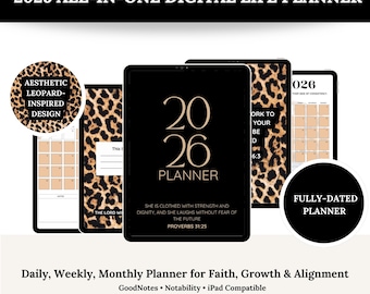 2026 Leopard Digitaler Planer | GoodNotes iPad Planer (PDF)