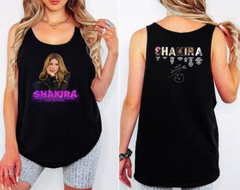 Shakira Tank Top, Las Mujeres Ya No Lloran Tour 2026 T-Shirt, Shakira Concert Tank, Shakira Fan Tank Top, Shakira World Tour 2026 Tank Top