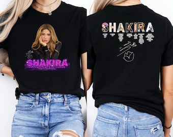 Camiseta de Shakira, Camiseta de la gira Las Mujeres Ya No Lloran 2026, Camiseta de concierto de Shakira, Camiseta para fans de Shakira, Camiseta de la gira mundial de Shakira 2026