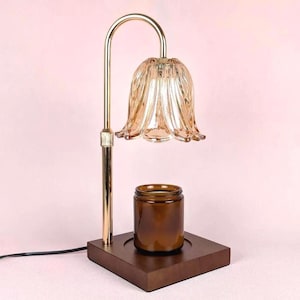 Candle Warmer Lamp |Dimmable Candle Lamp | Flameless Candle Warmer, Housewarming Gift,Cozy Decor| Glass Candle Warmer Lamp| Unique Gift