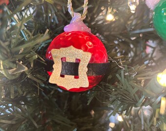 Santa Golf Ball Ornament