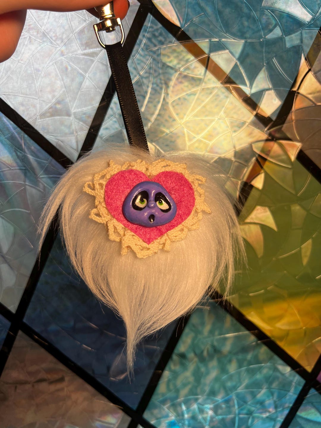 Mini Freak-a-zoid Bag Charm, Handmade Wearable Art-doll Keychain ...