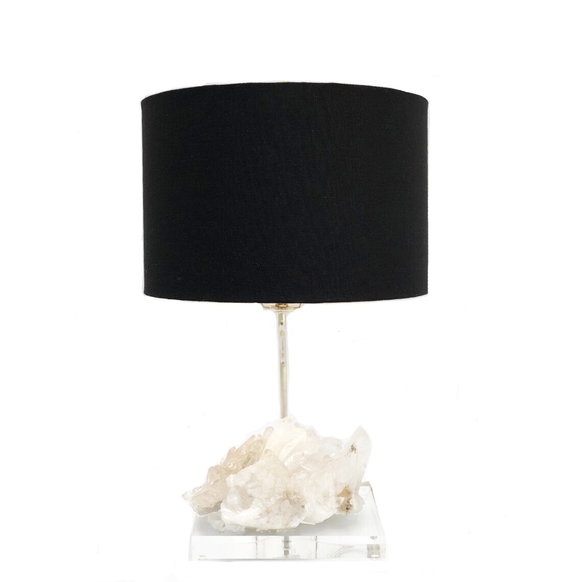 Quartz Crystal Table Lamp Bedside Lamp Gemstone Lamp Geode Etsy