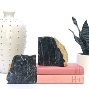 Sodalite Bookends, Blue Agate Book ends, Agate, Boho decor, Geode Bookend, bridesmaids gift, wedding gift, housewarming gift, Office Decor