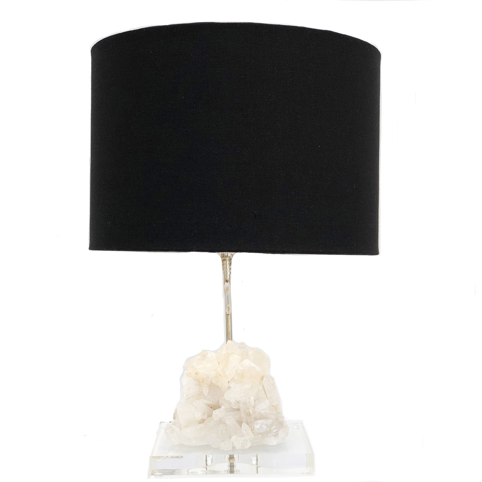 Quartz Table Lamp Quartz Crystal Cluster Lamp Lighting Etsy
