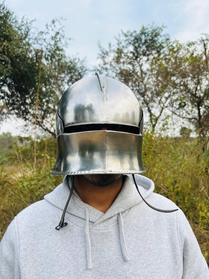 medieval helmet knight helmet sallet helmet gothic helmet medieval armor steel helmet medieval knight gothic armor warrior helmet knight armor medieval warrior steel armor cosplay helmet LARP helmet LARP armor cosplay armor roleplay costume Renaissance armor historical helmet medieval costume knight costume warrior costume fantasy helmet medieval reenactment SCA armor Halloween costume cosplay gift knight gift for him medieval gift armor collectible medieval decor battle helmet European armor