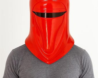 Casco de la Guardia Real Roja / Exhibición de armadura de cosplay de Star Wars