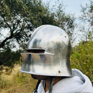 medieval helmet knight helmet sallet helmet gothic helmet medieval armor steel helmet medieval knight gothic armor warrior helmet knight armor medieval warrior steel armor cosplay helmet LARP helmet LARP armor cosplay armor roleplay costume Renaissance armor historical helmet medieval costume knight costume warrior costume fantasy helmet medieval reenactment SCA armor Halloween costume cosplay gift knight gift for him medieval gift armor collectible medieval decor battle helmet European armor