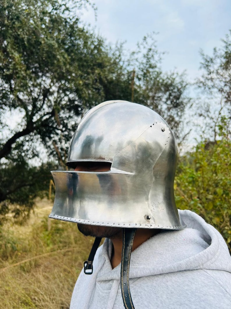 medieval helmet knight helmet sallet helmet gothic helmet medieval armor steel helmet medieval knight gothic armor warrior helmet knight armor medieval warrior steel armor cosplay helmet LARP helmet LARP armor cosplay armor roleplay costume Renaissance armor historical helmet medieval costume knight costume warrior costume fantasy helmet medieval reenactment SCA armor Halloween costume cosplay gift knight gift for him medieval gift armor collectible medieval decor battle helmet European armor