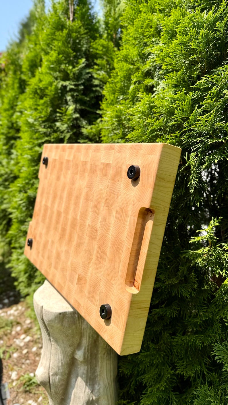Handmade End Grain Maple Cutting Board: Polivenco Atelier, Knife-Friendly image 6