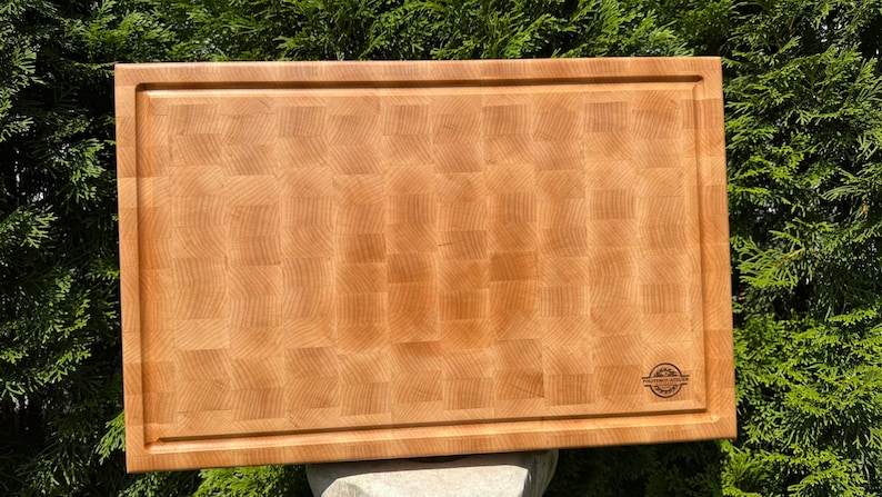 Handmade End Grain Maple Cutting Board: Polivenco Atelier, Knife-Friendly image 9