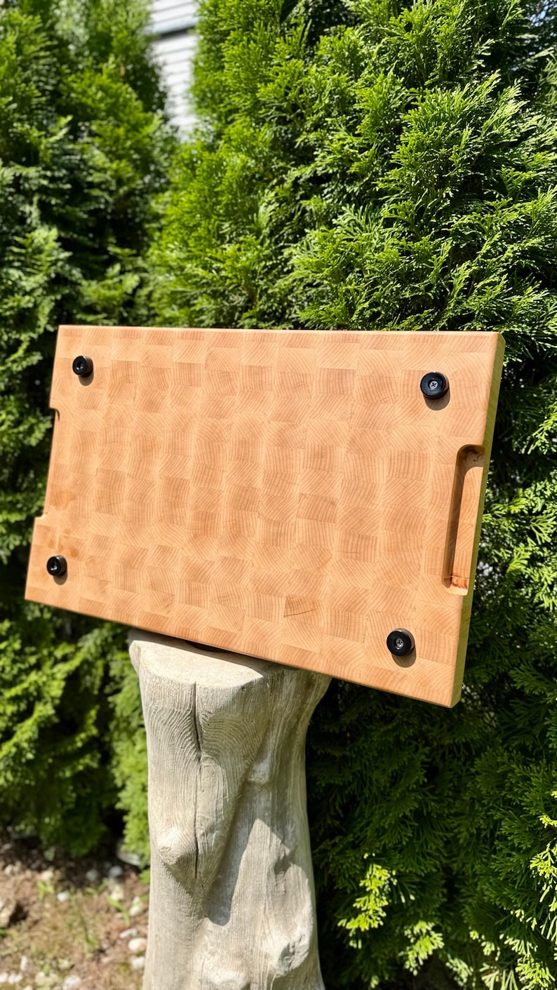 Handmade End Grain Maple Cutting Board: Polivenco Atelier, Knife-Friendly image 5