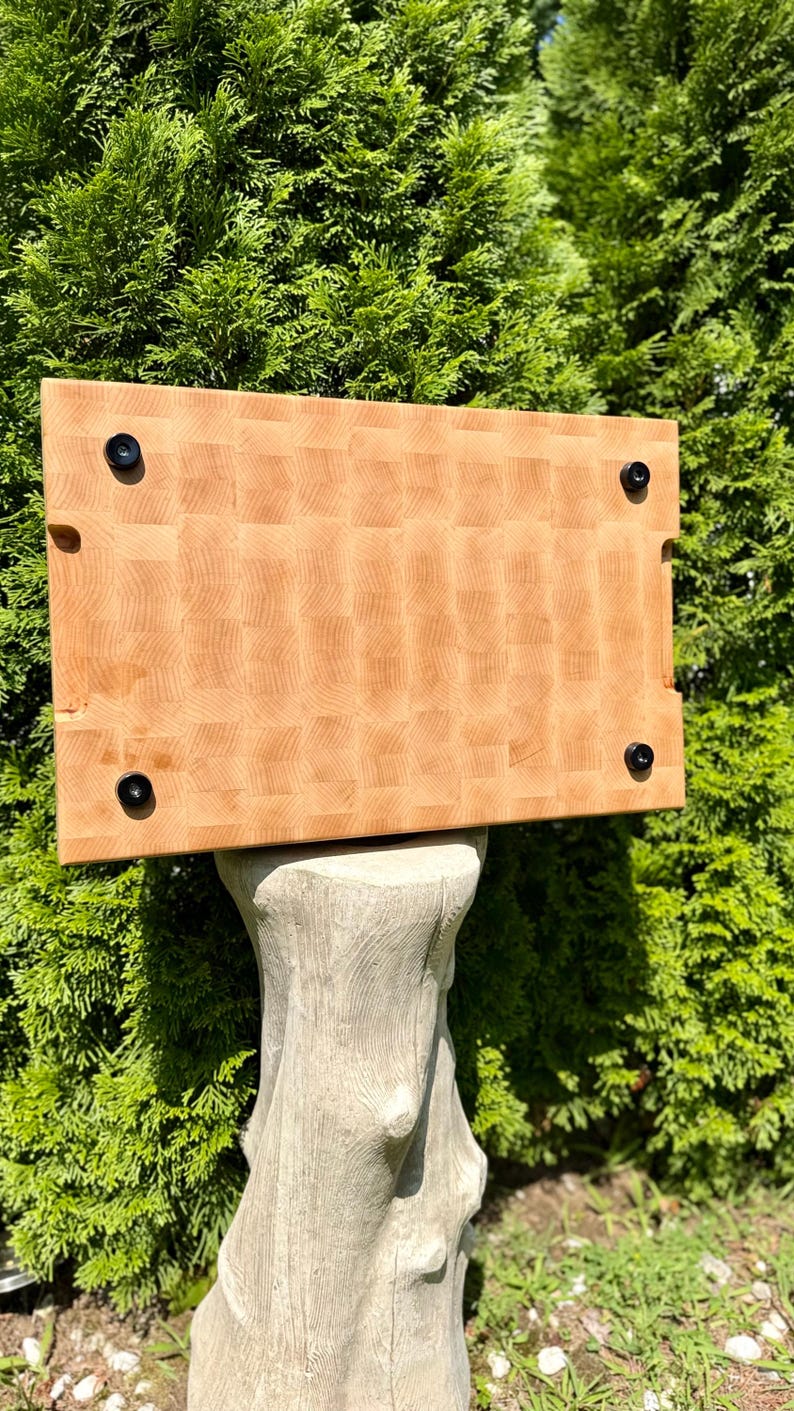 Handmade End Grain Maple Cutting Board: Polivenco Atelier, Knife-Friendly image 8