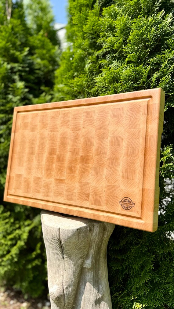 Handmade End Grain Maple Cutting Board: Polivenco Atelier, Knife-Friendly