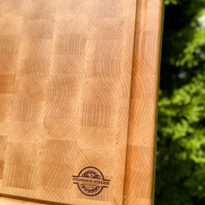 Handmade End Grain Maple Cutting Board: Polivenco Atelier, Knife-Friendly image 2
