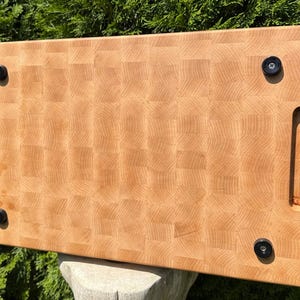 Handmade End Grain Maple Cutting Board: Polivenco Atelier, Knife-Friendly image 10