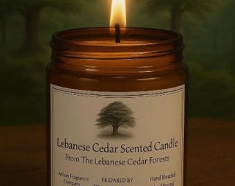 Lebanese Cedar Essence Natural Scented Candle (200 mL) - Lebanese Cedar Forests Scent