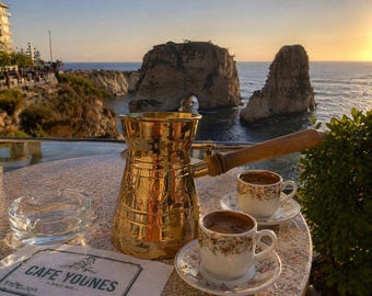 Lebanese Traditional Coffee Copper pot - Lebanese Rakwe from Lebanon