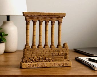 Baalbeck Jupiter Temple Replica -Handcrafted Resin Souvenir Miniature (17.5 x 15 cm)