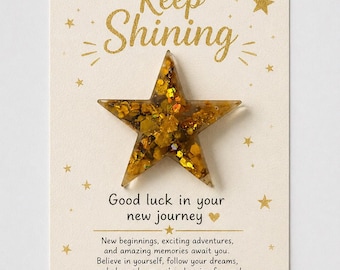 New Beginnings Pocket Hug, Encouragement, New Job Gift, Good luck keepsake