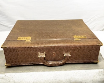 Vintage Diplomaten-Aktentasche, hergestellt in Italien – Neuware aus altem Lagerbestand, mit Cagiva-Kombinationsschlössern