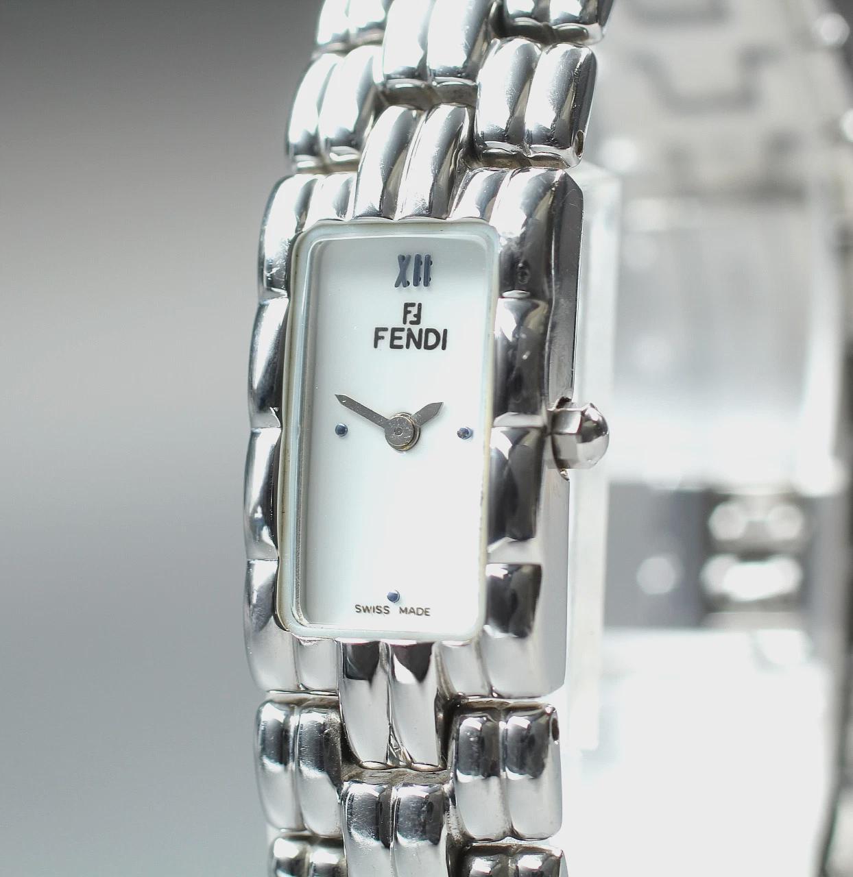FENDI Orologi 670L 14mm White Silver Quartz Women's Watch From