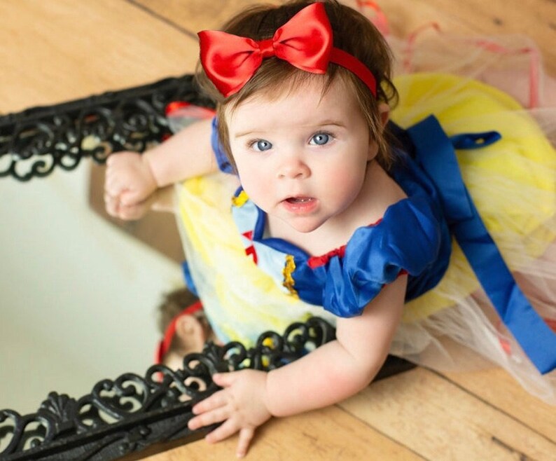Snow White Headband Snow White Bow Snow White Hair Bow Girls Etsy
