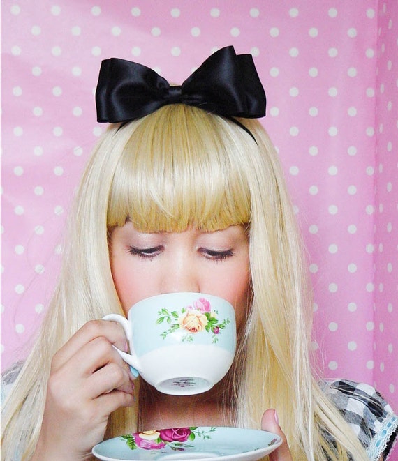 Alice in Wonderland Hair Bow Headband