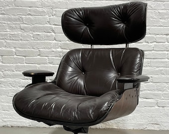 Vintage Mid Century Modern Eames style LOUNGE CHAIR, c. 1970's