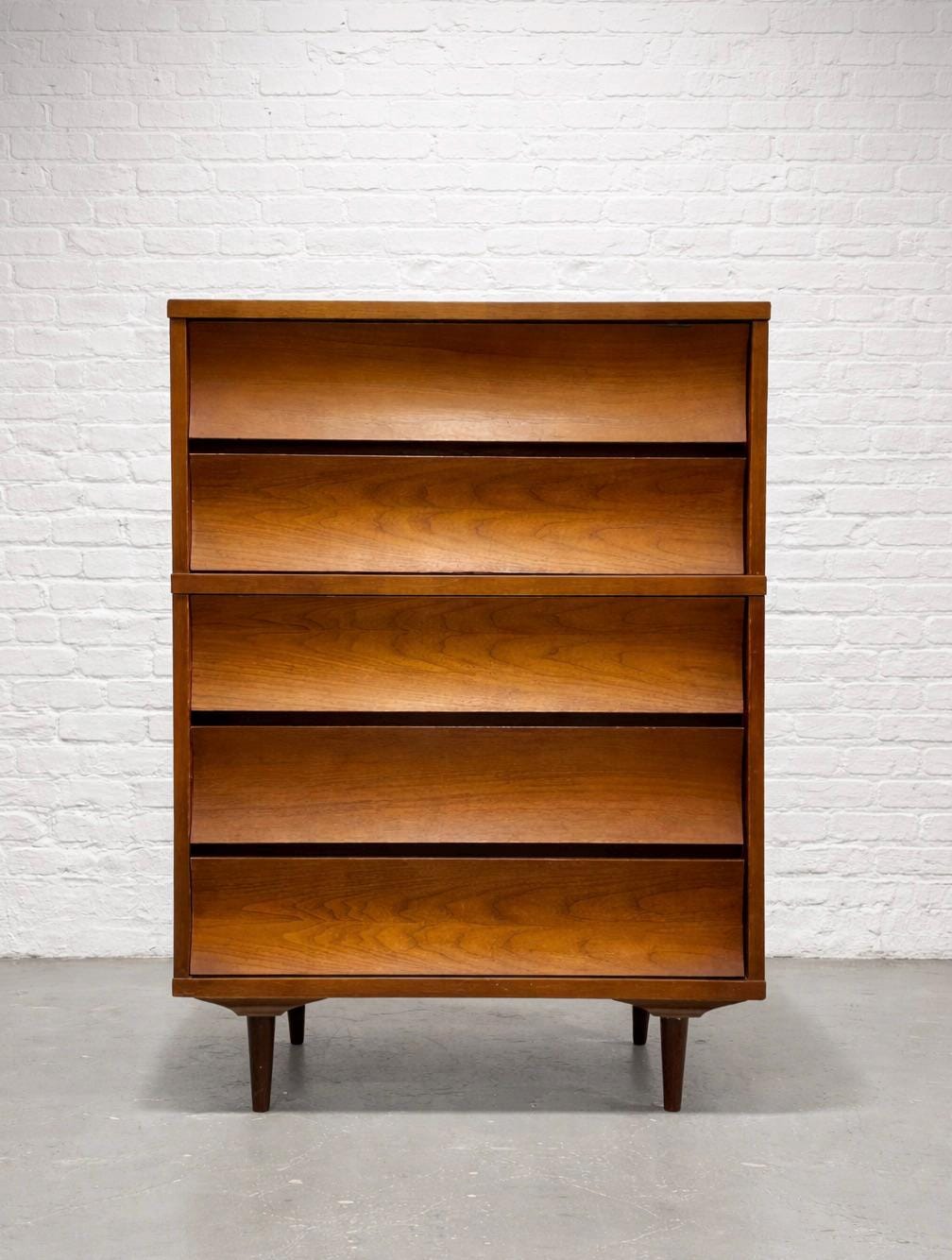 slim fit dress slacks Mid Century Modern Johnson Carper Delray Dresser Set – A Little More Like  Home main image 1
