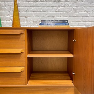 SCULPTED Mid Century MODERN Danish Teak CREDENZA / Long Dresser by Skovby Mobelfabrik, c. 1960'S image 8