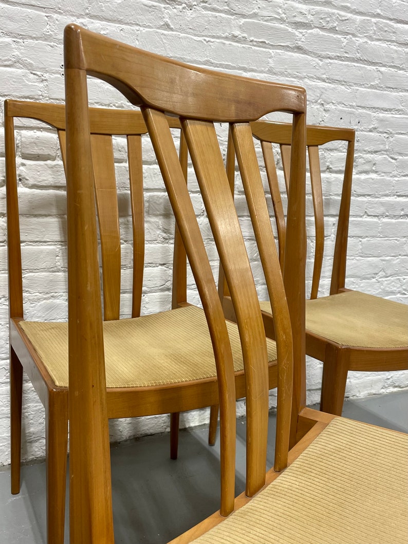 Mid Century Modern MAPLE Sculpted DINING CHAIRS, Set of 6 image 7