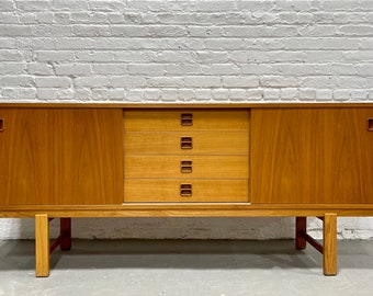 Danish Mid Century Modern TEAK CREDENZA media stand, c. 1960's