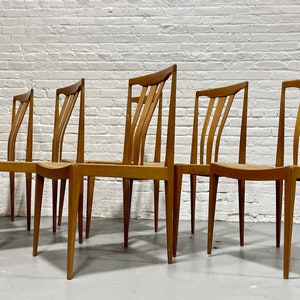 Mid Century Modern MAPLE Sculpted DINING CHAIRS, Set of 6 image 6