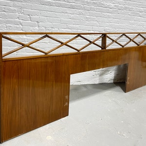 Extra LONG Mid Century MODERN HEADBOARD Bed / King / Queen / Full image 1