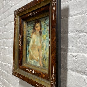 FRAMED Female Nude Vintage Renoir Reproduction ARTWORK Wall Hanging image 3