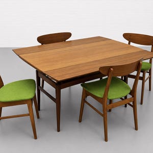 Mid Century Modern Danish Convertible Coffee Table - Desk - Dining Table – Vintage Space Saving Furniture, c. 1960's