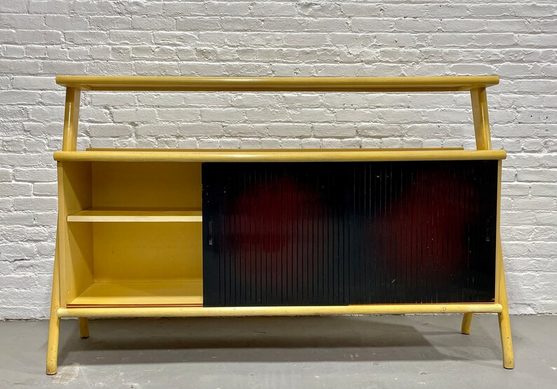 Mid Century MODERN Bleached Mahogany SIDEBOARD in the style of Ico PARISI, c. 1960's image 6