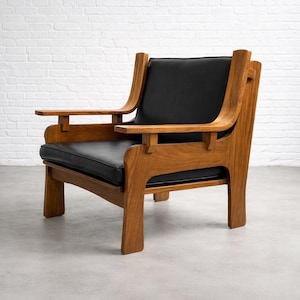 Mid Century Modern Sculpted Lounge Chair, Made in Italy, c. 1970s image 1