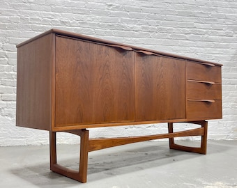 SCULPTED Mid Century MODERN Danish styled CREDENZA media stand