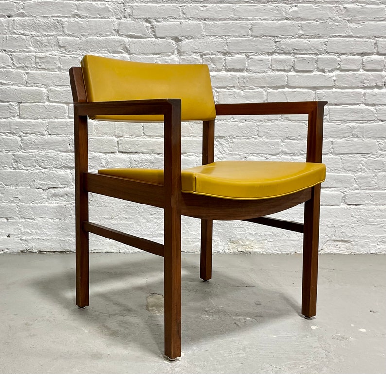 Solid WALNUT Mid Century Modern ARMCHAIR by Ebena LaSalle Inc. of Montreal, c. 1960s image 1