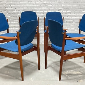 RARE Mid Century Modern DANISH Teak Model 203 Dining CHAIRS by Arne Vodder for France & Daverkosen, 1 of 6 image 3