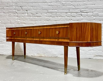 Mid Century MODERN Sapele Wood French CONSOLE, circa 1950s