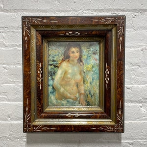 FRAMED Female Nude Vintage Renoir Reproduction ARTWORK Wall Hanging image 5