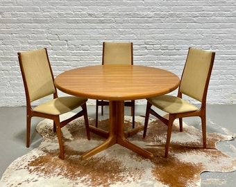 Mid Century Modern Teak DANISH DINING TABLE by Skovby, Made in Denmark