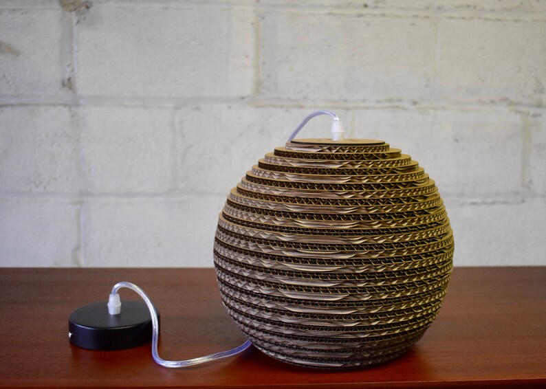 Corrugated Cardboard Pendant Lamp Image 0
