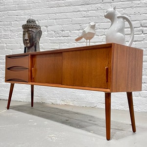 Mid Century Modern Teak Handmade PETITE CREDENZA / console