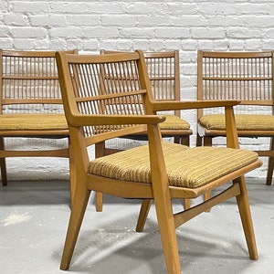 Mid Century MODERN Spindle Back DINING CHAIRS by Red Lion Furniture, Set of 4 image 5